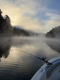 Striper fishing on Carter\u2019s Lake