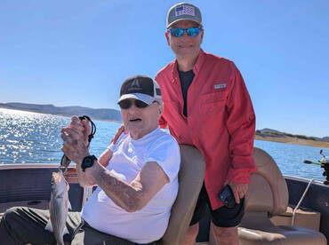 Perfect pontoon fishing boat