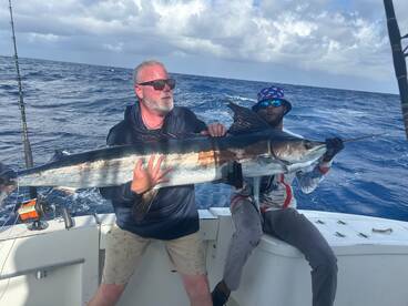 Boat is outfitted to catch Fish