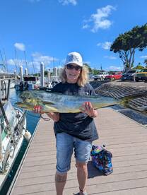 we caught fish and had a wonderful time