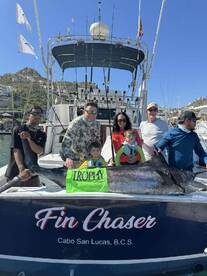 7 tunas and a 300 lb blue marlin in 4 hours