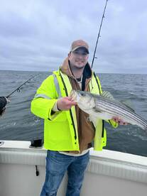 Weather challenged, but Captain Dan got us on some fish