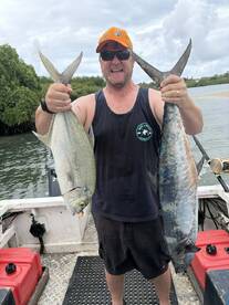 Trevally and Spanish Mackrel OH YEAH!!
