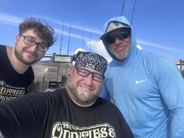 Dolphins tried to eat our catch! 