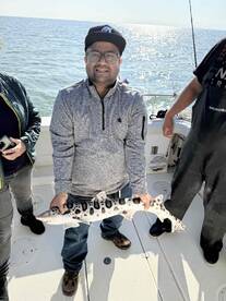 Awesome fishing charter with my 12 year old 