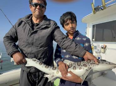 Awesome fishing charter with my 12 year old 