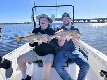 Austin knew exactly where to catch the big ones! We had a great time!