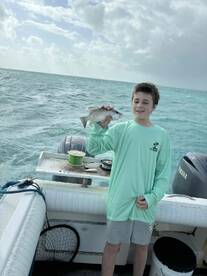 Bad weather, keeper snapper.