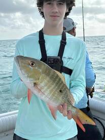 Bad weather, keeper snapper.