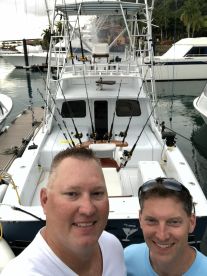 Tuna, Tuna and soar arms and big smiles