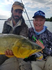Golden Dorado with @goldenflyfishing.com