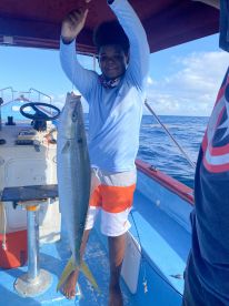 Great day of fishing and snorkelling over the underwater sculptures