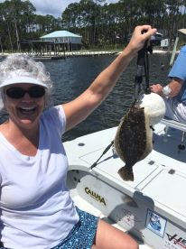 Flounder. . .the cherry on the cake!