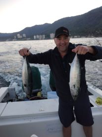  Morning fish with Hector.  