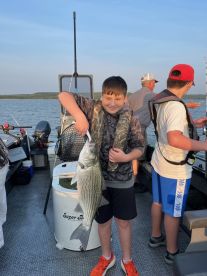 Trophy Hybrid Striper with Capt Brice