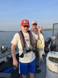 Trophy Hybrid Striper with Capt Brice