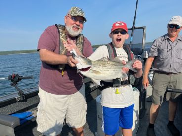 Trophy Hybrid Striper with Capt Brice
