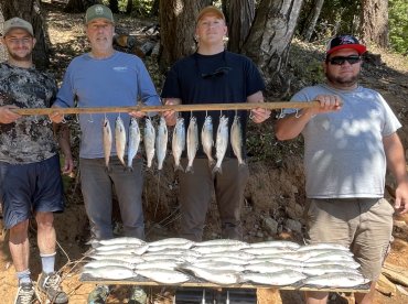 Fishing trip with J and A Guide Service, Josh Fontaine was our fishing guide.