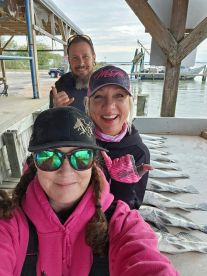 Great day on the boat with Capt Charles Cleburn 