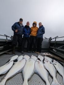 Caught our limit for halibut in less than 6 hours 