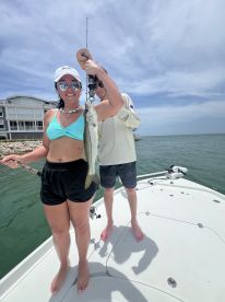 We caught really good, snook some shark