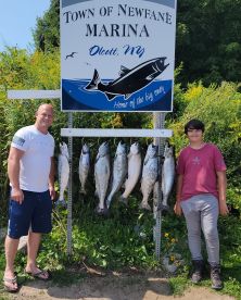 Amazing day catching king salmon with my son