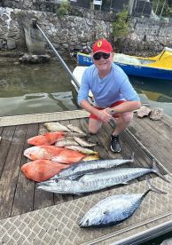 A perfect morning of sport fishing in the Seychelles