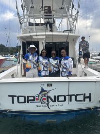 Family group has great time first time bill fishing. 