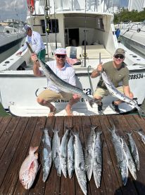 caught a lot of fish crew worked there butts off to catch fish