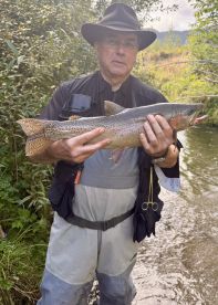 Great day catching rainbow trout around Rotarua.