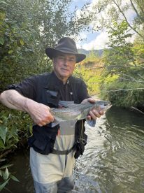 Great day catching rainbow trout around Rotarua.