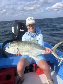 Had a blast with my son - windy conditions but still caught fishn